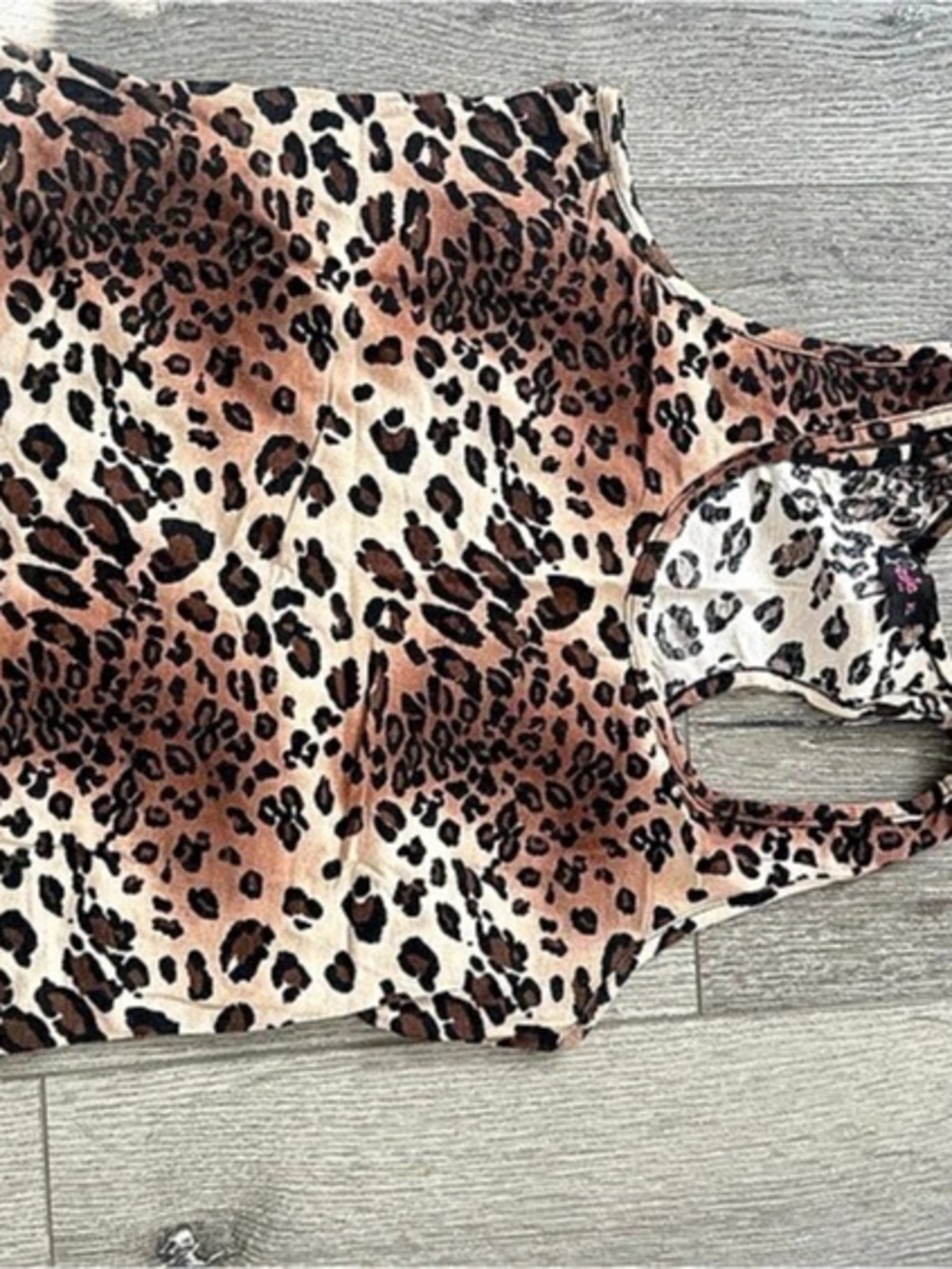 Leopard Print Tank Top XL Like New